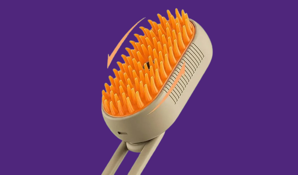 Pet Grooming Steam Brush